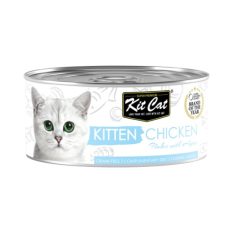 Kit Cat KITTEN Wet Food - Flakes / Mousse [24 cans x 70g ] - Chicken Flakes