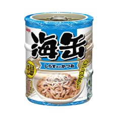Aixia Umi-can Mini - Skipjack Tuna 60g x 3cans - w/Whitebait